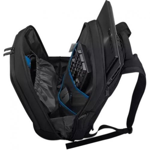 Lenovo Legion 17" Armored Backpack II   Fits Gaming Laptops Up To 17.3"   Equipped With Back Padding & Ventilation   Dedicated Gear Storage   Adjustable Shoulder And Chest Straps   Water Resistant Fabric Alternate-Image4/500
