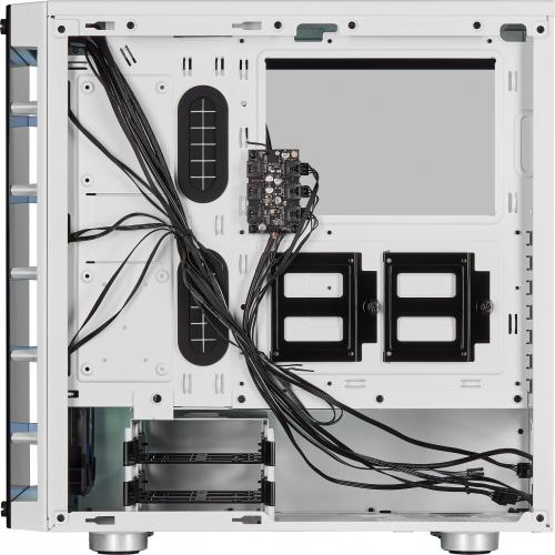 Corsair ICUE 465X RGB Mid Tower ATX Smart Case   White Alternate-Image4/500