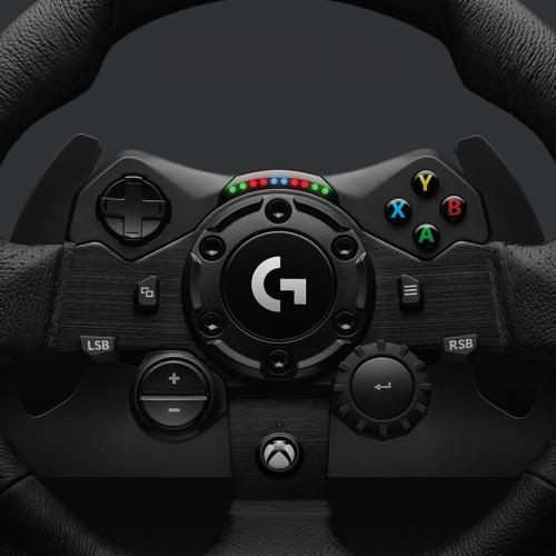 Logitech G923 Gaming Steering Wheel, Gaming Pedal Alternate-Image4/500