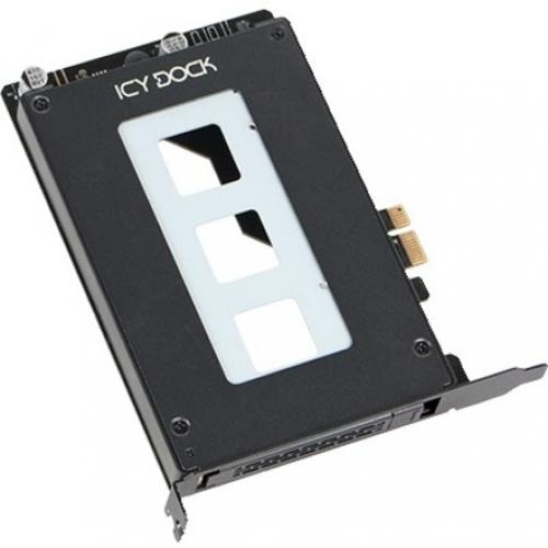 Icy Dock ToughArmor MB839SP B Drive Slot Adapter   PCI Express 2.0 X1 Host Interface Internal   Black Alternate-Image4/500