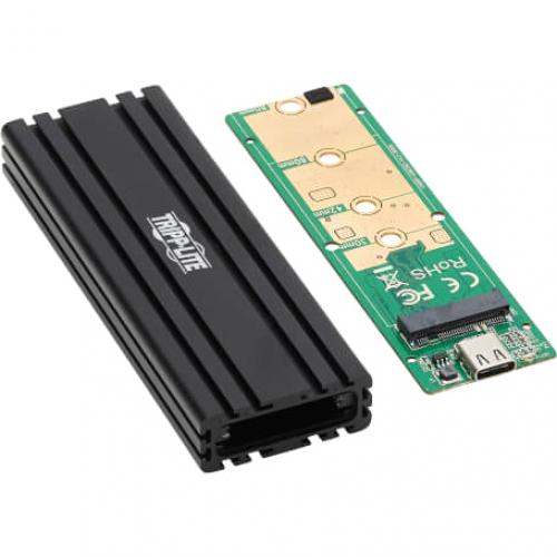 Tripp Lite By Eaton USB C To M.2 NVMe SSD (M Key) Enclosure Adapter   USB 3.1 Gen 2 (10 Gbps), Thunderbolt 3, UASP Alternate-Image4/500