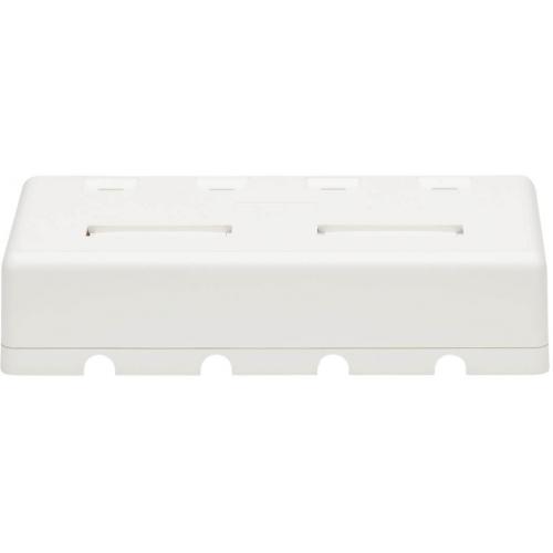 Tripp Lite By Eaton Surface Mount Box For Keystone Jack 4 Port Wall Celling White Alternate-Image4/500