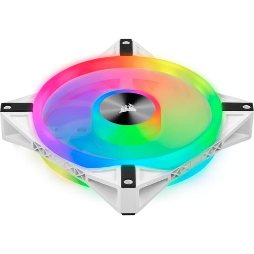 Corsair QL Series, ICUE QL140 RGB, 140mm RGB LED PWM White Fan, Single Fan Alternate-Image4/500