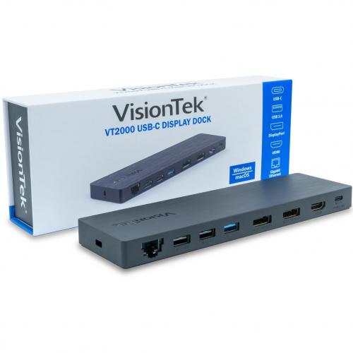VisionTek VT2000 USB C Docking Station   Multi Display MST Alternate-Image4/500