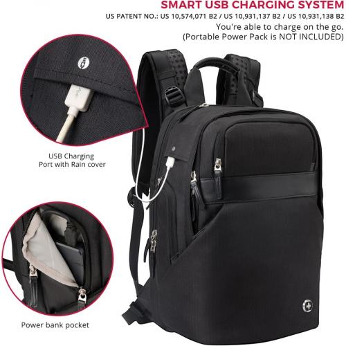 Swissdigital Design PEARL SD1005M 01 Carrying Case (Backpack) For 15.6" To 16" Apple Notebook, Accessories   Black Alternate-Image4/500