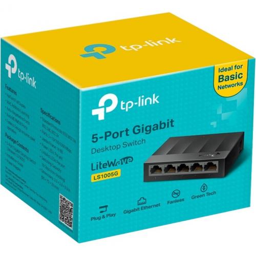TP Link LS1005G   Litewave 5 Port Gigabit Ethernet Switch Alternate-Image4/500
