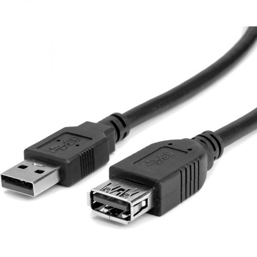 Rocstor USB Data Transfer Cable   6 Ft USB Data Transfer Cable   Type A Female USB   Type A Male USB   Extension Cable   Black   1 6FT 1.83M F/M BLACK Alternate-Image4/500