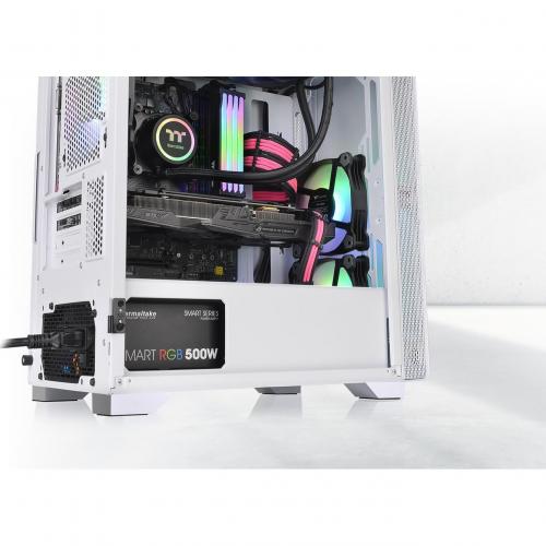 Thermaltake S100 Tempered Glass Snow Edition Micro Chassis Alternate-Image4/500