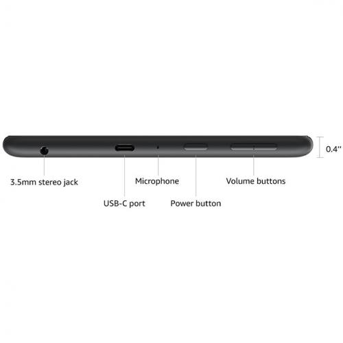 Amazon Fire HD 8 Tablet   8" WXGA   2 GB   64 GB Storage   Black Alternate-Image4/500