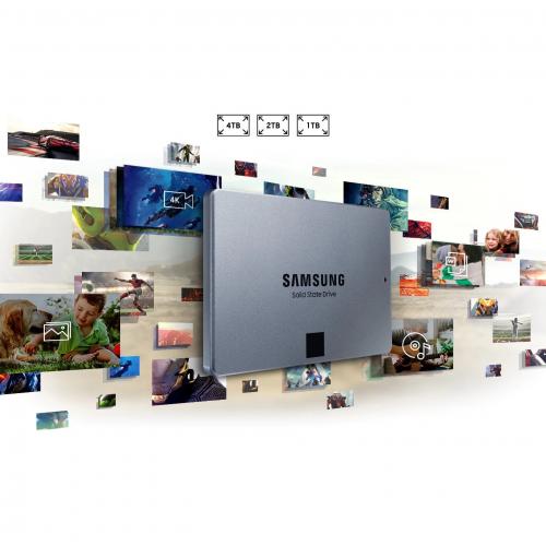 Samsung 870 QVO MZ 77Q4T0B/AM 4 TB Solid State Drive   2.5" Internal   SATA (SATA/600) Alternate-Image4/500
