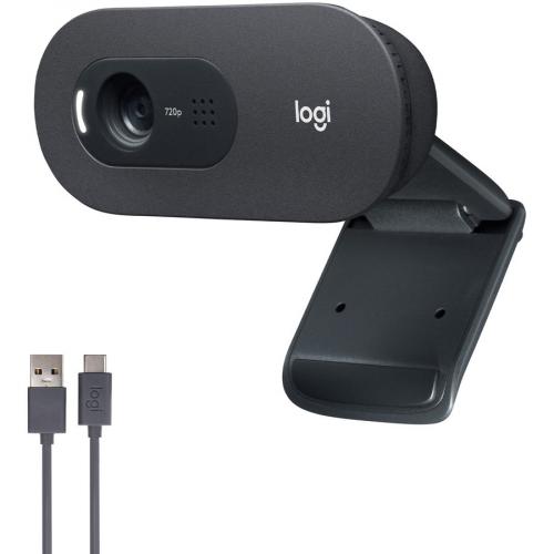 Logitech C505 Webcam   720p HD External USB Camera For Desktop Or Laptop With Long Range Microphone, Compatible With PC Or Mac Alternate-Image4/500