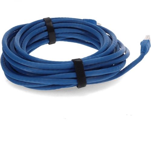 AddOn 20ft RJ 45 (Male) To RJ 45 (Male) Straight Blue Cat6A UTP PVC Copper Patch Cable Alternate-Image4/500