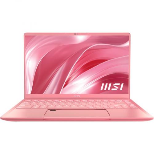 MSI Prestige 14 14" Rugged Ultrabook   Full HD   1920 X 1080   Intel Core I7 11th Gen I7 1185G7 1.20 GHz   16 GB Total RAM   1 TB SSD   Rose Pink Alternate-Image4/500