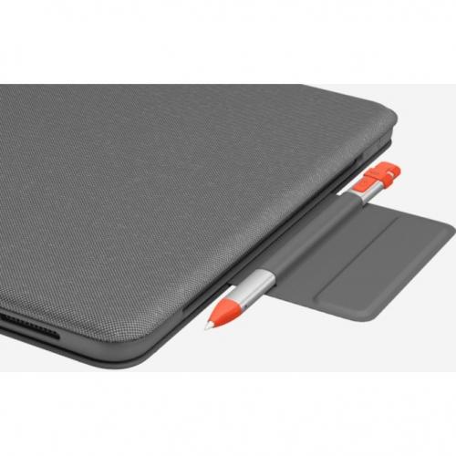Logitech Folio Touch Keyboard/Cover Case (Folio) Apple, Logitech IPad Air (4th Generation), IPad Air (5th Generation) Tablet   Oxford Gray Alternate-Image4/500