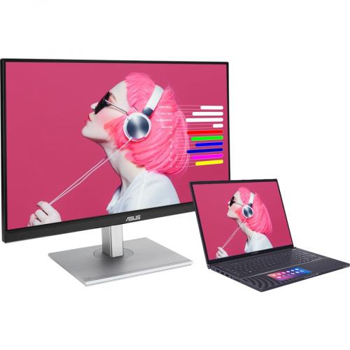 ASUS ProArt Display 27" 75Hz 1440P Monitor 350 Nits   27" Class   In Plane Switching (IPS) Technology   2560 X 1440   16.7 Million Colors   Adaptive Sync   350 Nit Typical   5 Ms   75 Hz Refresh Rate   HDMI   DisplayPort   USB Hub Alternate-Image4/500
