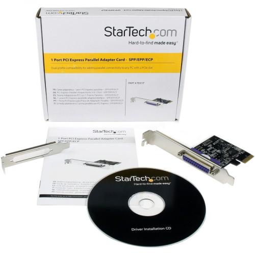 StarTech.com 1 Port Parallel PCIe Card, PCI Express To Parallel DB25 LPT Adapter Card, Desktop Expansion Controller For Printer, SPP/ECP Alternate-Image4/500