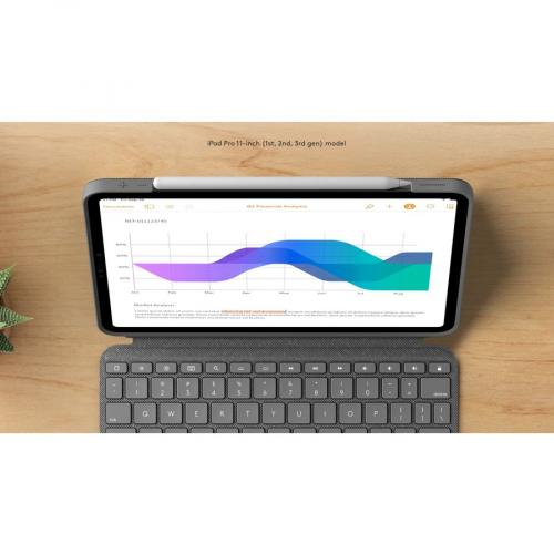 LOGITECH COMBO TOUCH FOR IPAD PRO 11 (1ST,2ND 3RD GEN) - OXFORD GREY