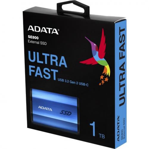 Adata SE800 1 TB Portable Rugged Solid State Drive   External   Blue Alternate-Image4/500