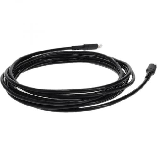 AddOn 2.0m (6.6ft) USB 3.1 Type (C) Male To Lightning Male Sync And Charge Black Cable Alternate-Image4/500