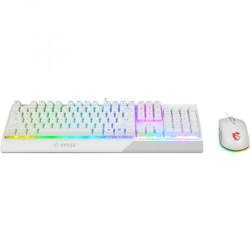 MSI Vigor GK30 White Gaming Keyboard   USB Plunger Cable Keyboard   White   USB Cable Mouse   Optical   5000 Dpi Alternate-Image4/500