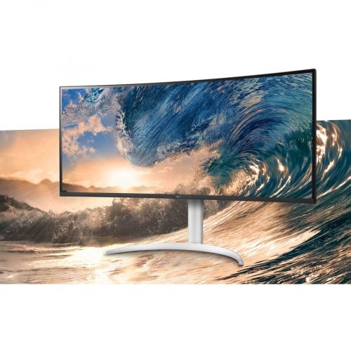 LG Curved Ultrawide 37.5" QHD+ IPS 60Hz 5ms Curved Monitor   3840 X 1600 QHD+ Display   In Plane Switching (IPS) Technology   1.07 Billion Colors, 300 Nits   AMD Freesync   HDR10 Alternate-Image4/500