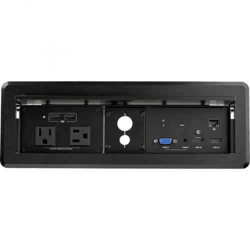 StarTech.com Conference Table Box For AV Connectivity & Charging, 4K HDMI/DP Or VGA, GbE, Audio, Power Center W/ 2x USB & 2x UL AC Outlets Alternate-Image4/500