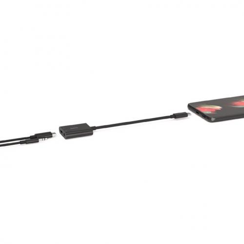 Belkin 3.5mm Audio + USB C Charge Adapter Alternate-Image4/500