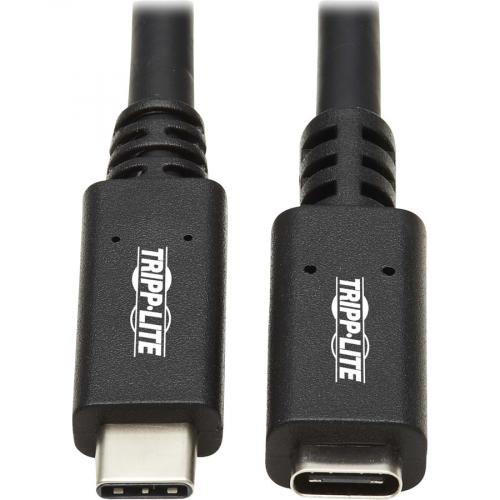 Tripp Lite By Eaton USB C Extension Cable (M/F)   USB 3.2 Gen 1 (5 Gbps), Thunderbolt 3 Compatible, Black, 6 Ft. (1.83 M) Alternate-Image4/500