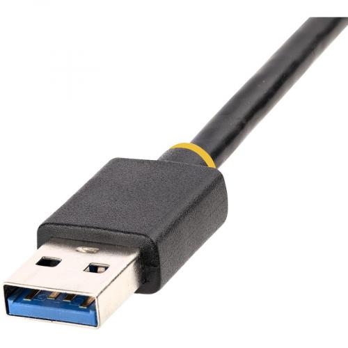 StarTech.com USB To Ethernet Adapter, USB 3.0 To 10/100/1000 Gigabit Ethernet LAN Adapter, 1ft/30cm Attached Cable, USB To RJ45 Adapter Alternate-Image4/500