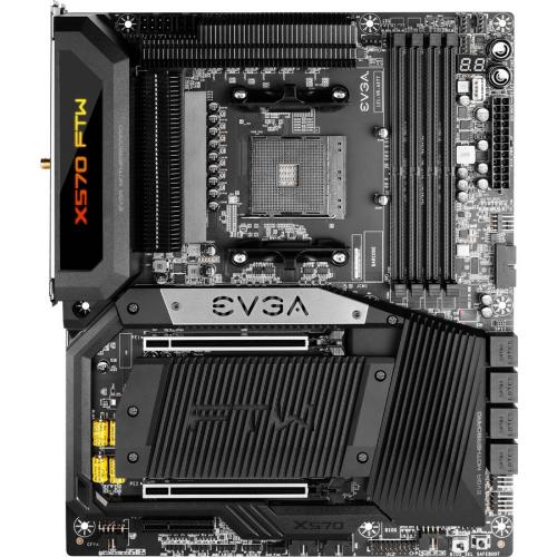 EVGA X570 FTW WIFI Desktop Motherboard   AMD X570 Chipset   Socket AM4   Onboard ARGB Lighting   128 GB Memory Capacity   2 X PCIe 4.0 X16 Alternate-Image4/500