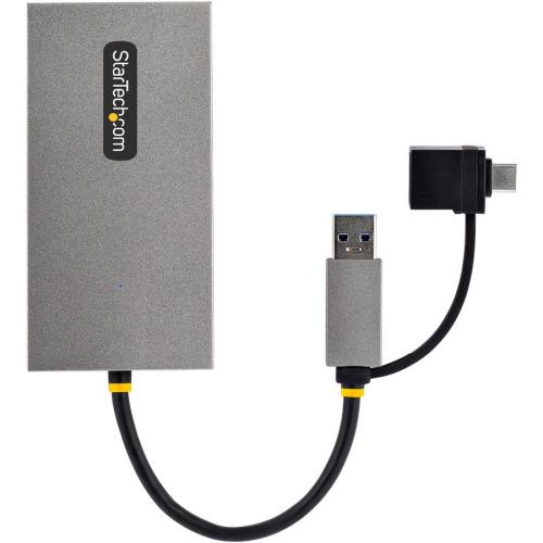 StarTech.com USB To Dual HDMI Adapter, USB A/C To 2x HDMI Displays (1x 4K30, 1x 1080p), USB 3.0 To HDMI Converter, 4in/11cm Cable, Win/Mac Alternate-Image4/500