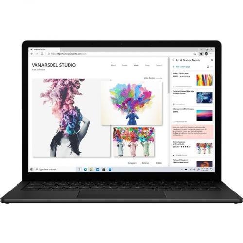 Microsoft Surface Laptop 4 13.5" Touchscreen Notebook   2256 X 1504   Intel Core I5 11th Gen I5 1135G7 Quad Core (4 Core) 2.40 GHz   16 GB Total RAM   512 GB SSD   Matte Black Alternate-Image4/500