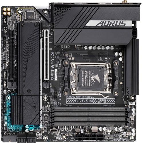 Gigabyte B650M Aorus Elite Gaming Desktop Motherboard   AMD B650 Chipset   Socket AM5   Micro ATX Alternate-Image4/500