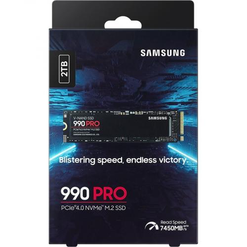 Samsung 990 PRO MZ V9P2T0B/AM 2 TB Solid State Drive   M.2 2280 Internal   PCI Express NVMe (PCI Express NVMe 4.0 X4) Alternate-Image4/500