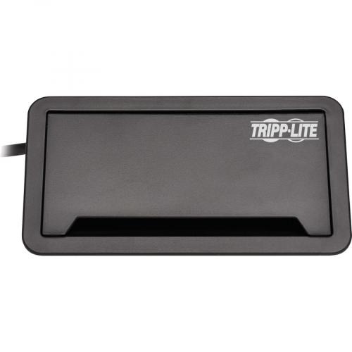 Tripp Lite Power It! 2-Outlet In-Desk Power and Charging Dock - 4x USB-A,  USB-B, HDMI, RJ11, RJ45, 10 ft. Cord, Antimicrobial Protection, Black