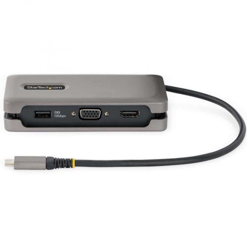 StarTech.com USB C Multiport Adapter, HDMI/VGA, 4K 60Hz, 3 Port USB Hub, 100W PD Pass Through, GbE, Mini Docking Station, 1ft/30cm Cable Alternate-Image4/500