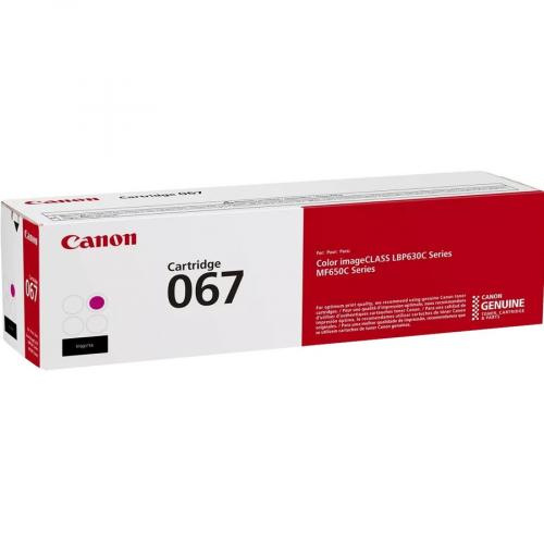 Canon 067 Magenta Toner Cartridge, Compatible To MF656Cdw, MF654Cdw, MF653Cdw, LBP633Cdw And LBP632Cdw Printers Alternate-Image4/500
