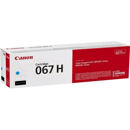Canon 067 Cyan Toner Cartridge, High Capacity, Compatible To MF656Cdw, MF654Cdw, MF653Cdw, LBP633Cdw And LBP632Cdw Printers Alternate-Image4/500