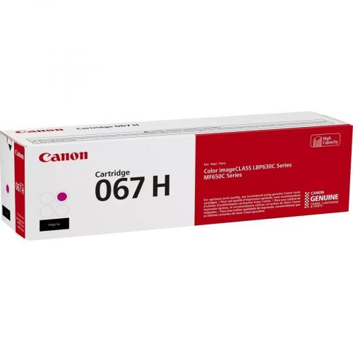 Canon 067 Magenta Toner Cartridge, High Capacity, Compatible To MF656Cdw, MF654Cdw, MF653Cdw, LBP633Cdw And LBP632Cdw Printers Alternate-Image4/500