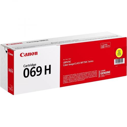 Canon 069 Yellow Toner Cartridge, High Capacity, Compatible To MF753Cdw, MF751Cdw And LBP674Cdw Printers Alternate-Image4/500