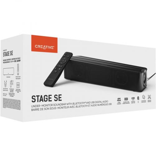 Creative Stage SE 2.0 Bluetooth Sound Bar Speaker   Black Alternate-Image4/500