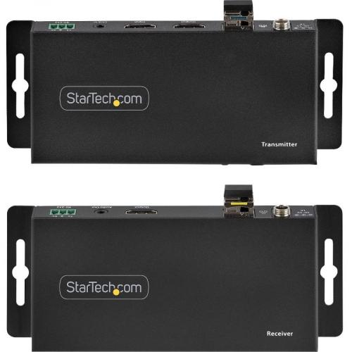 StarTech.com 4K HDMI Over Fiber Extender Kit, 4K 60Hz, 3300ft (1km) Single Mode/1000ft (300m) Multimode LC Fiber Optic, HDR, IR Extender Alternate-Image4/500