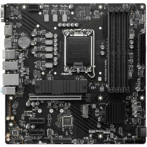 MSI Pro PRO B760M P DDR4 Gaming Desktop Motherboard   Intel B760 Chipset   Socket LGA 1700   Mini ATX Alternate-Image4/500