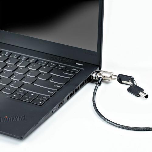StarTech.com Nano Laptop Cable Lock 6ft, Anti Theft Keyed Lock, Security Cable Locks Nano Slot Notebooks, Steel Cable Lock For Laptop Alternate-Image4/500