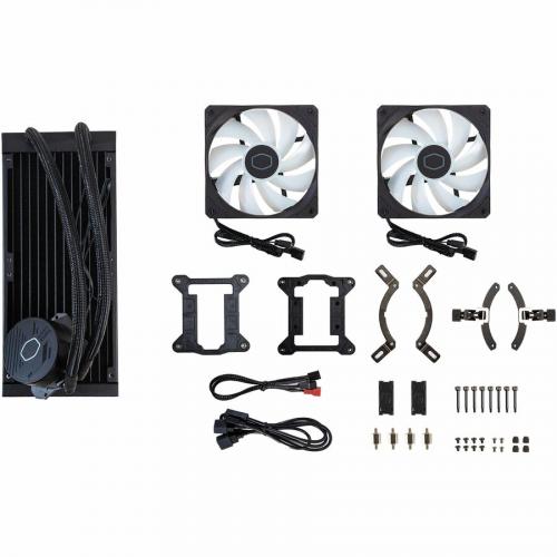 Cooler Master MasterLiquid 240L Core ARGB Cooling Fan/Radiator/Pump Alternate-Image4/500