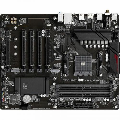 Gigabyte AMD B550 UD AC Gaming Motherboard   AMD B550 Chipset   AM4 Socket   AMD Ryzen 5000, 4000, 3000 Series Compatible   PCIe 4.0 Ready X16 Slot   RGB FUSION 2.0 Alternate-Image4/500