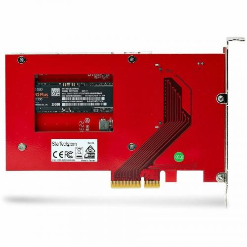 StarTech.com M.2 To U.3 Adapter, For M.2 NVMe SSDs, PCIe M.2 Drive To 2.5inch U.3 (SFF TA 1001) Host Adapter/Converter, TAA Compliant Alternate-Image4/500