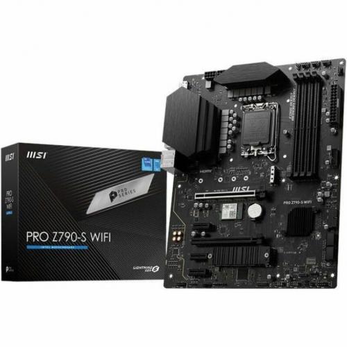 MSI PRO Z790 S WIFI Desktop Motherboard   Intel Z790 Chipset   Socket LGA 1700   ATX Alternate-Image4/500
