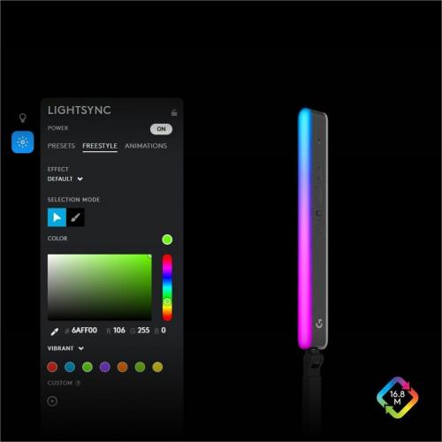 Logitech G Litra Beam LX Dual Sided RGB Streaming Key Light Alternate-Image4/500