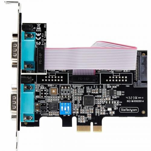 StarTech.com 2 Port Serial PCIe Card, Dual Port RS232/RS422/RS485 Card, 16C1050 UART, ESD Protection, Windows/Linux, TAA Compliant Alternate-Image4/500